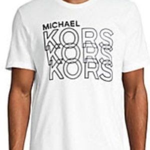 MICHAEL KORS 100 % COTTON LOGO  SHORT SLEEVE T-SHIRT SIZE X LARGE NWT 💖